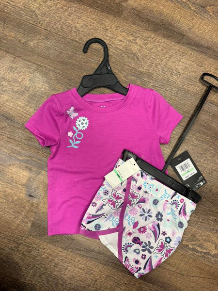 UA Girls Purple Butterfly Flower Set