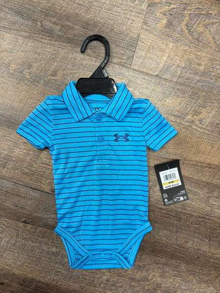 UA Boys Blue Stripe Onesie Polo