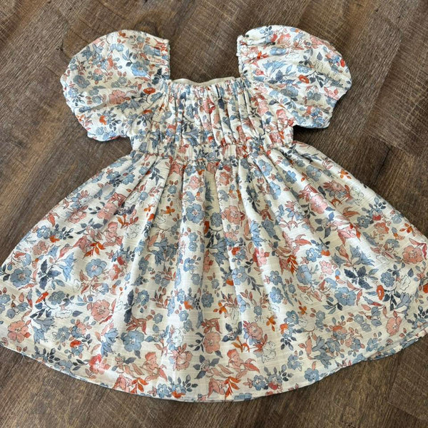 Mayroal Puff Sleeve Floral Dress