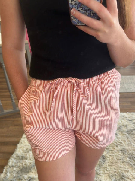 Woven Striped Shorts