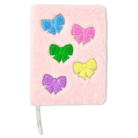 Beautiful Bows Furry Pink Journal