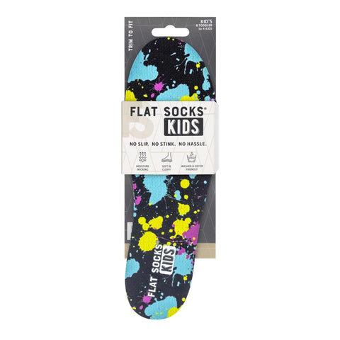 Kids Paint Splatter Flat Socks