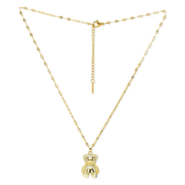 iSream Bear Charm Necklace & Ring Set