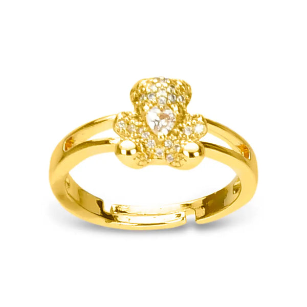 iSream Bear Charm Necklace & Ring Set