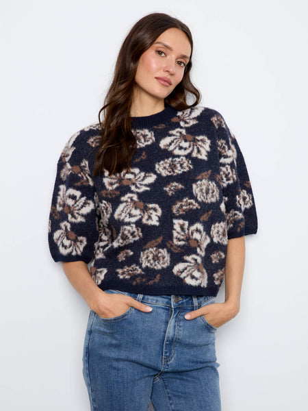 Charlie B. Balloon Elbow Sleeve Knit Sweater