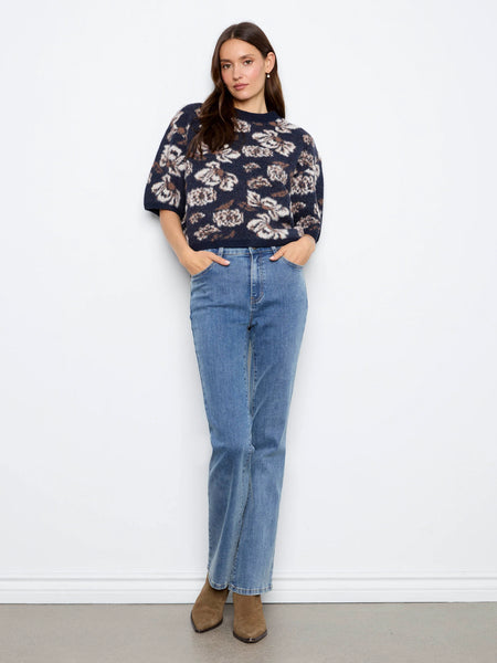 Charlie B. Balloon Elbow Sleeve Knit Sweater