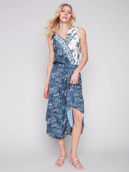 Charlie B Satin Paisley Maxi Dress