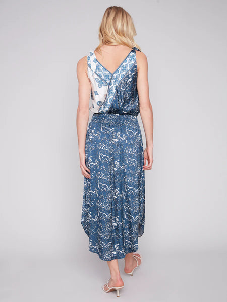 Charlie B Satin Paisley Maxi Dress