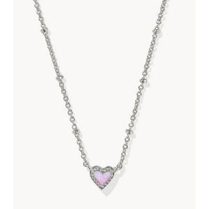 KENDRA SCOTT MINI ARI HEART SATELLITE NECKLACE