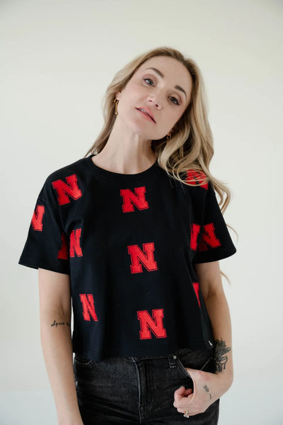 Nebraska Ritter Heavyweight Crop Tee