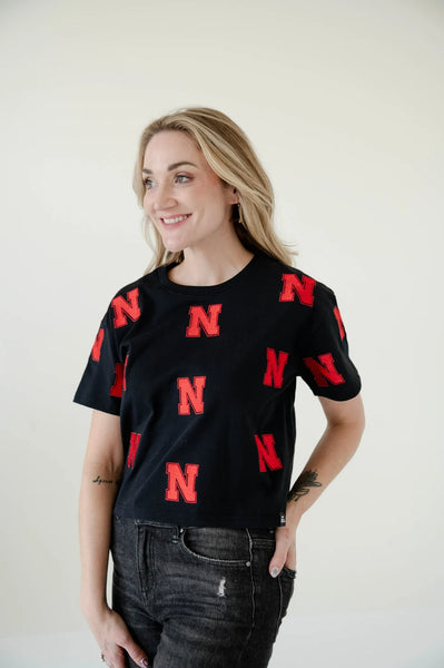 Nebraska Ritter Heavyweight Crop Tee