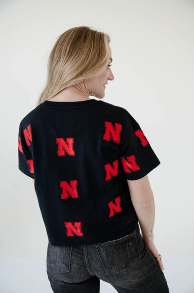 Nebraska Ritter Heavyweight Crop Tee
