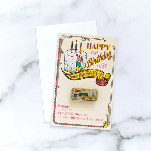 Make Life Sweet Birthday Card - Lip Licking Tin