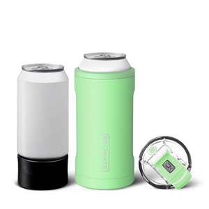 NEW Brumate Hopsulator Trio 3-in-1 Can Cooler – Matte Navy, 16/12 Oz, Locking Lid – Stainless Steel