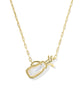 Golf Gold Short Pendent Necklace