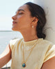 Willa Convertible Gold Pearl Huggie Earrings