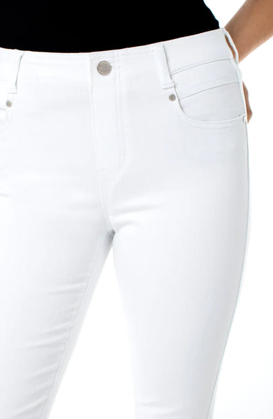 Liverpool Gia Glider Ankle Skinny in White