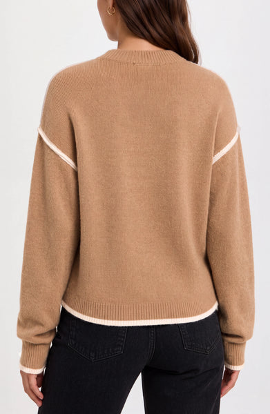 Liverpool Long Sleeve Sweater W/ Tulip Hem