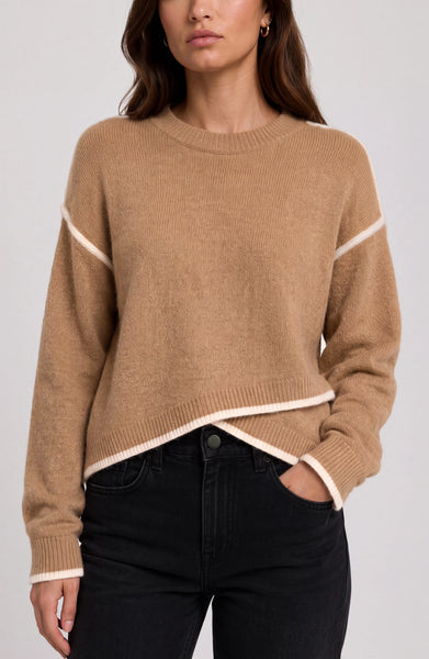 Liverpool Long Sleeve Sweater W/ Tulip Hem