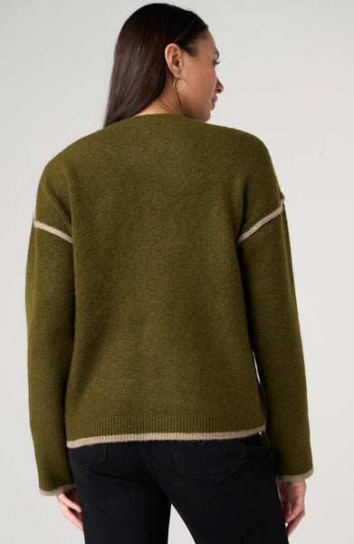 Liverpool Long Sleeve Sweater W/ Tulip Hem