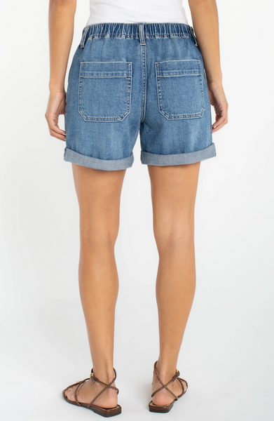 Liverpool Elastic Back Roll Cuff Short