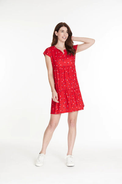 Multiples Tiered Multi-Star Dress