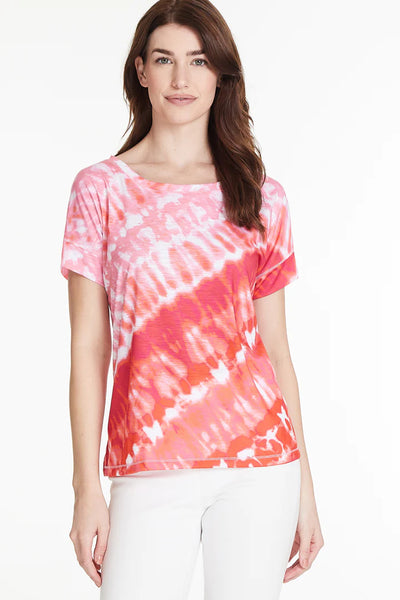 Multiples Pink Tie-Dye Top