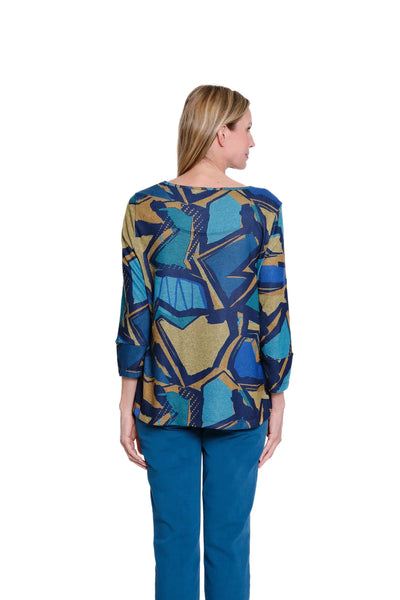 Multiples Zip Pocket Top