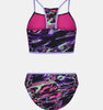 UA Girls Swim Set Black Purple