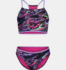 UA Girls Swim Set Black Purple