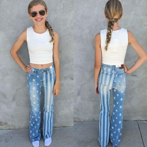 Judy Blue Stars&Stripes Flare