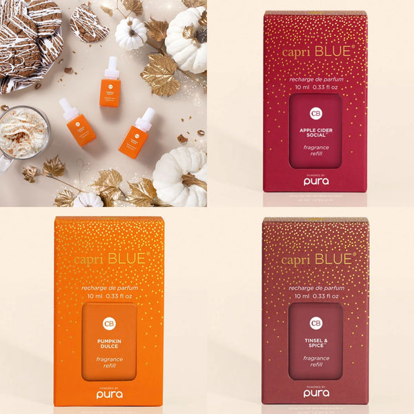 capri BLUE Pura Holiday Fragrance Refills