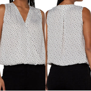 Liverpool Dotted Sleeveless Top