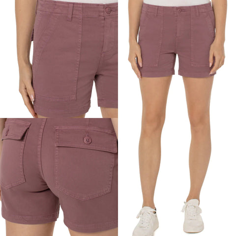Liverpool Utility Short in Mauve
