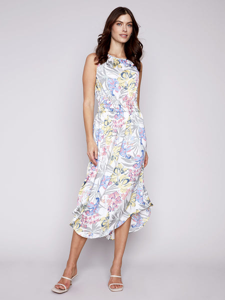 Charlie B Sleeveless Patterned Maxi Dress