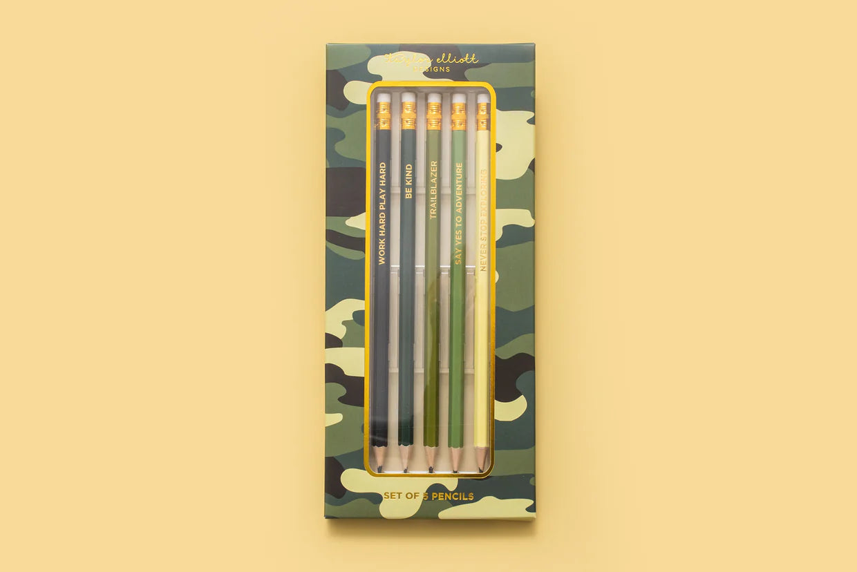 Camo Pencil Set