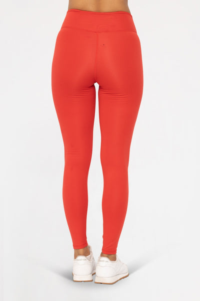 Mono B Red Criss Cross Waist Legging