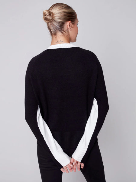 Charlie B Color Block Knit Sweater