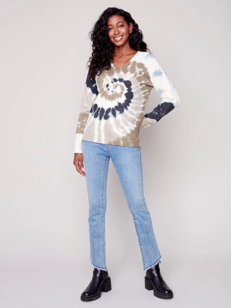 Charlie B. Plush Printed Knit Sweater