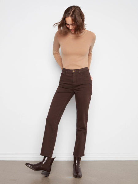 Charlie B. Straight Leg Twill Pants