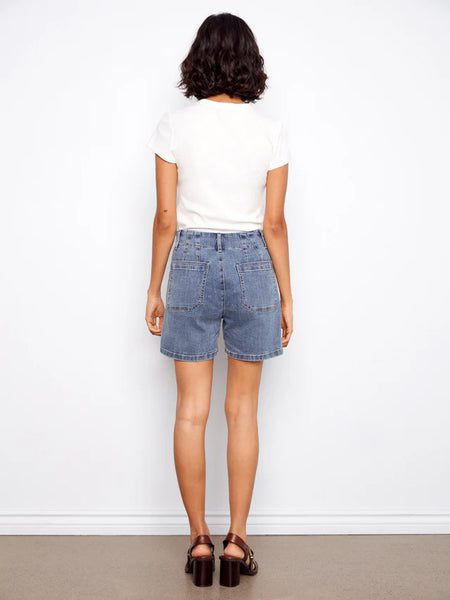 Charlie B Stretch Front Pocket Shorts