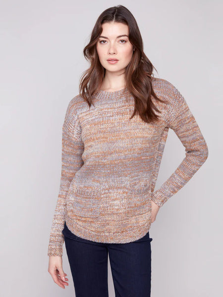 Sweater With Removable Scarf