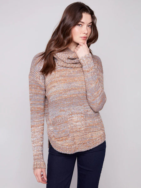 Sweater With Removable Scarf