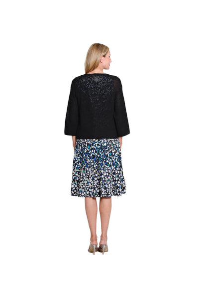 Multiples 3/4 Sleeve Open Front Cardigen