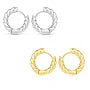 Clara Mini Gold Polished Rope Hoop Earrings