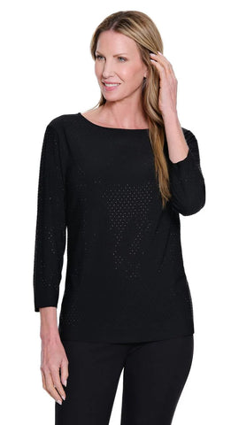 Multiples Black Studded Shirt