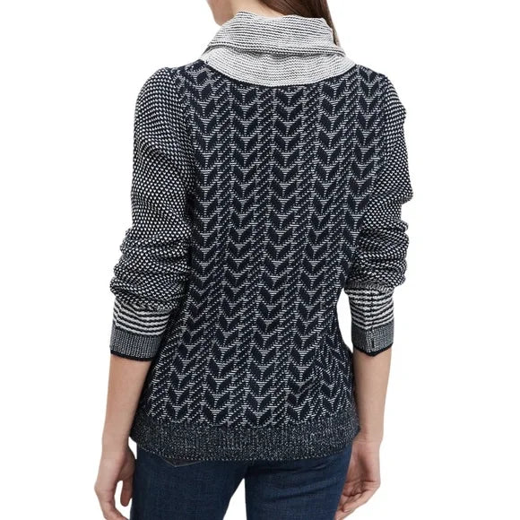 FDJ Indigo Cowl Neck Sweater