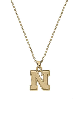 Nebraska Cornhuskers 24K Gold Plated Pendant Necklace