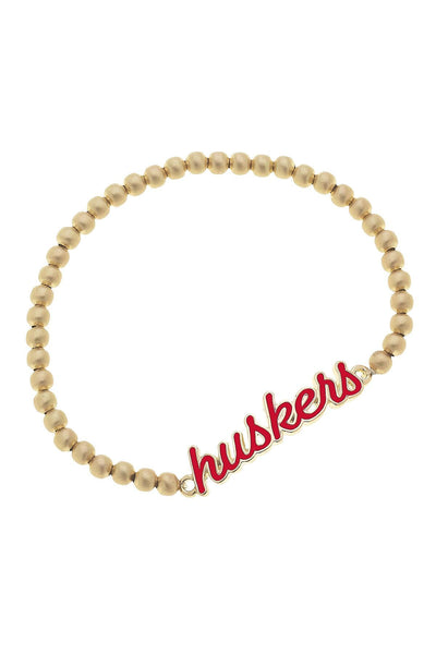 Nebraska Huskers Script Stretch Bracelet