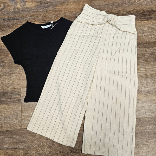 Mayoral Ribbed Black Tee